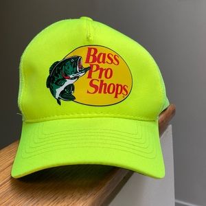 Brand new! Neon green Bass Pro Shop hat!